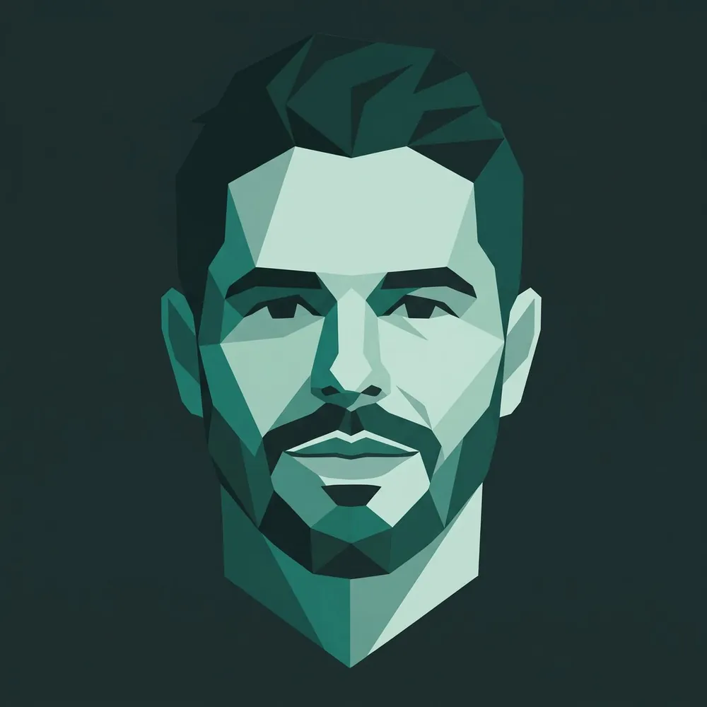Geometric portrait of Julian Andrade